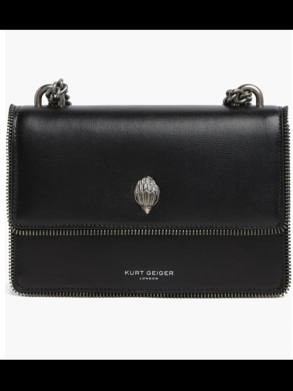Kurt Geiger Shoreditch Small Leather & Genuine Calf Hair Shoulder Bag